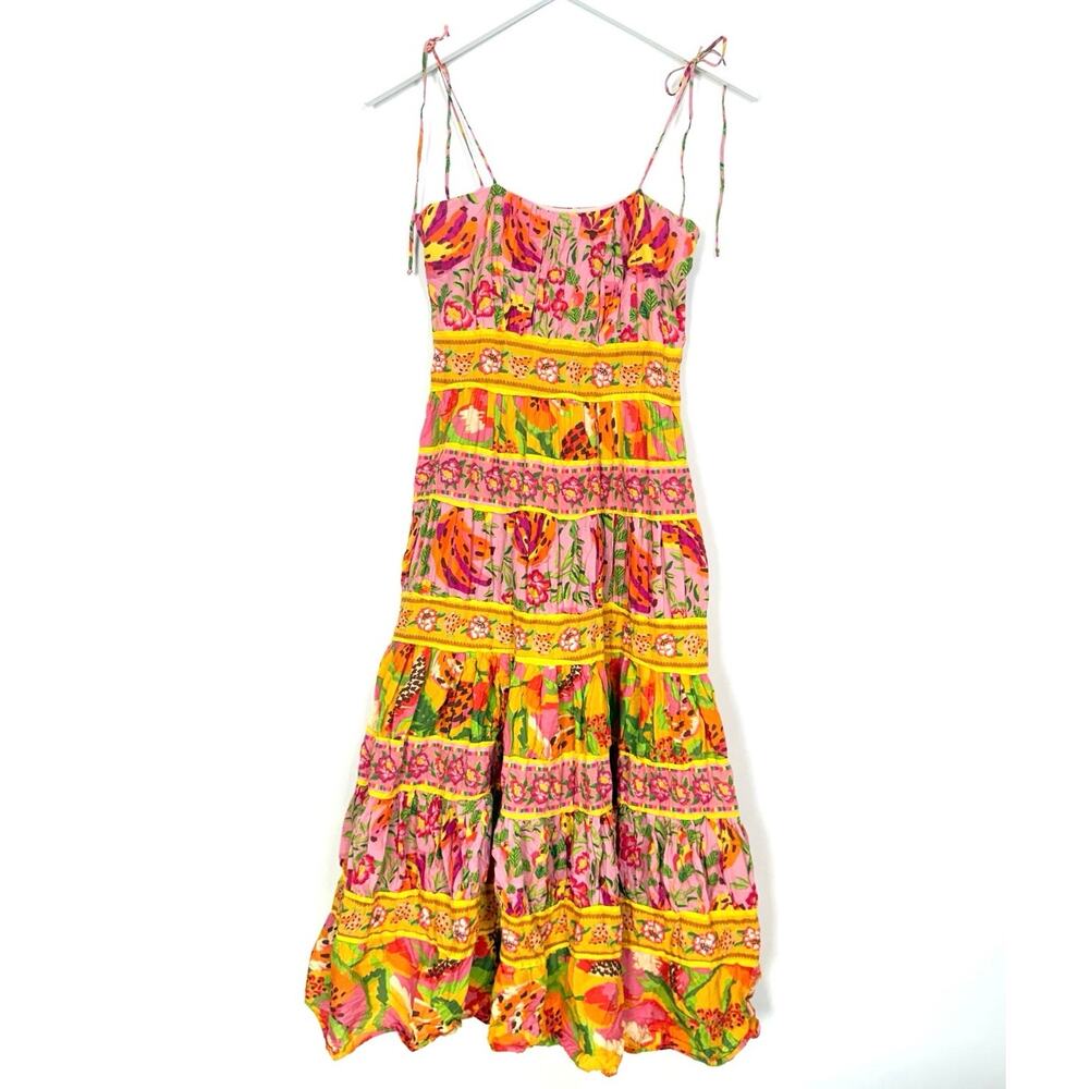 Farm Rio Mixed Fruits Paradise Midi Dress - Picture 3 of 9